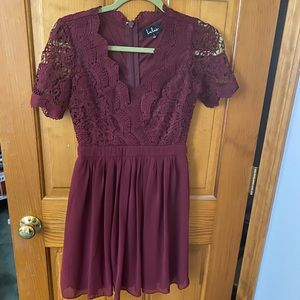 Lulu’s Angel in Disguise Lace Skater Dress